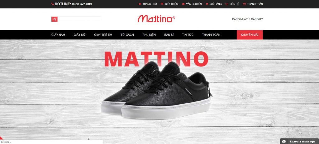 Hình ảnh của website mattinoshoes.com Xưởng sỉ giày thể thao
