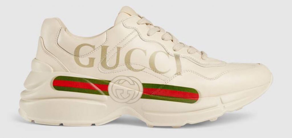 Sau đôi Flashtrek , 2018 Gucci cho ra mắt dòng giày Gucci Chunky Rhyton làm khấy đảo giới mộ điệu