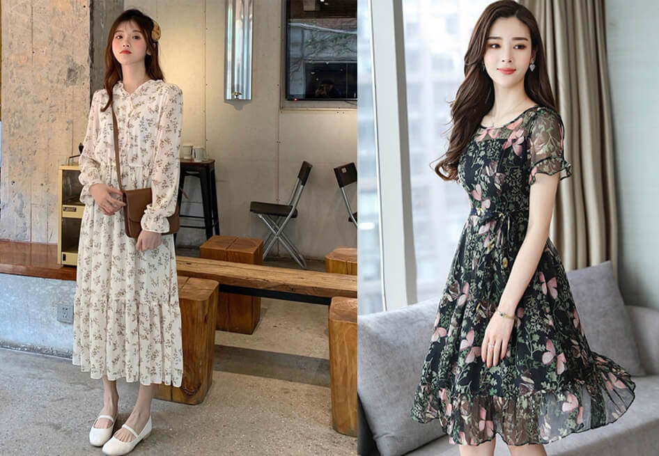 20 Mẫu váy đầm maxi thun dài đẹp kiểu Hàn Quốc - ALONGWALKER